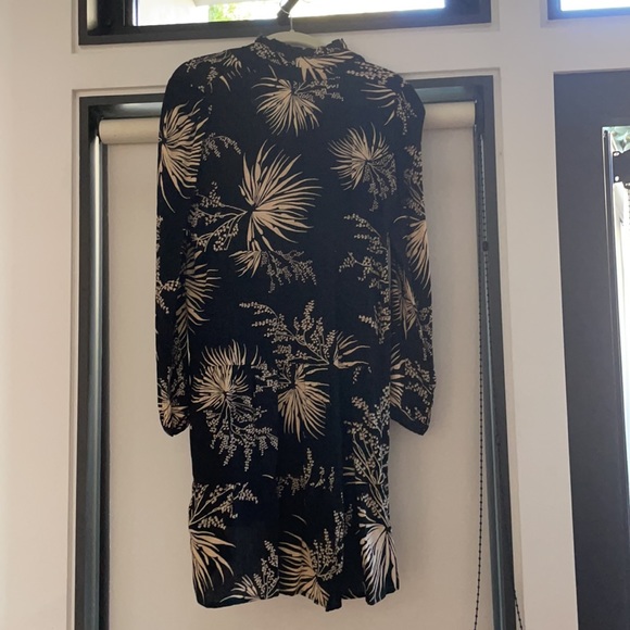 Bash size small Black and Tan flowered dress. - Picture 2 of 4